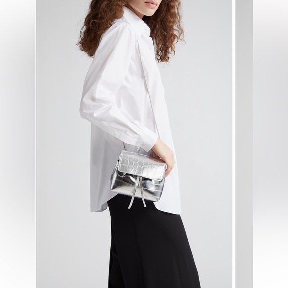 NWT! Mansur Gavriel Mini Soft Lady Croc Embossed Leather Bag. - Picture 2 of 12
